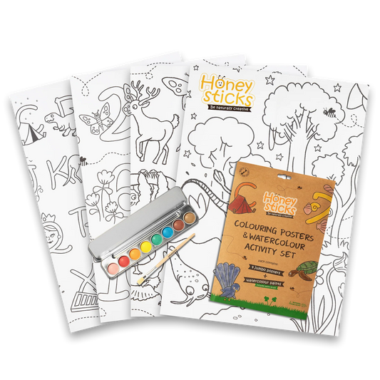 Jumbo Posters & Watercolour Paints Activity Set