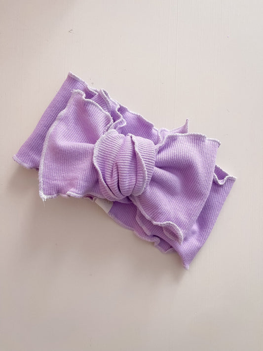 Frilly Bow - Lilac Two Tone