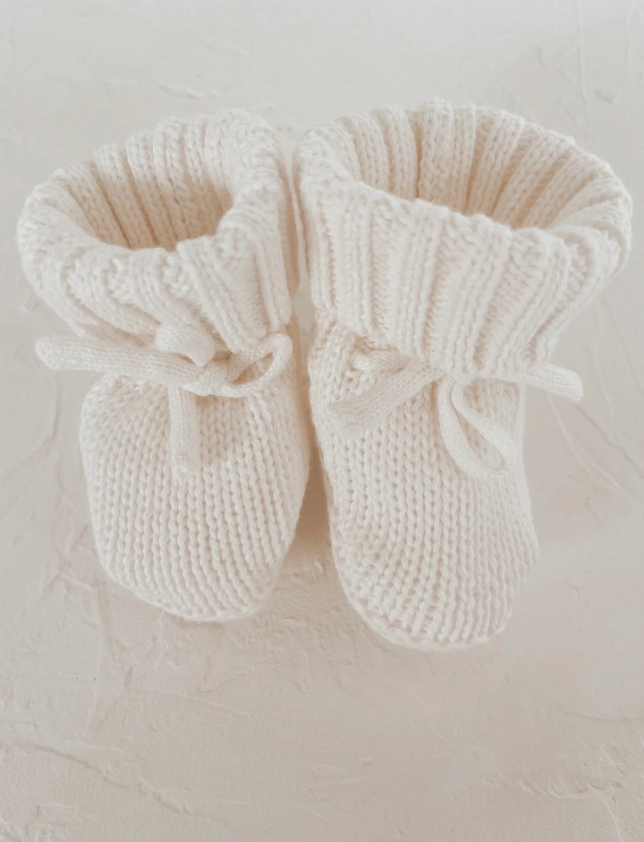 Knit Booties - Warm White