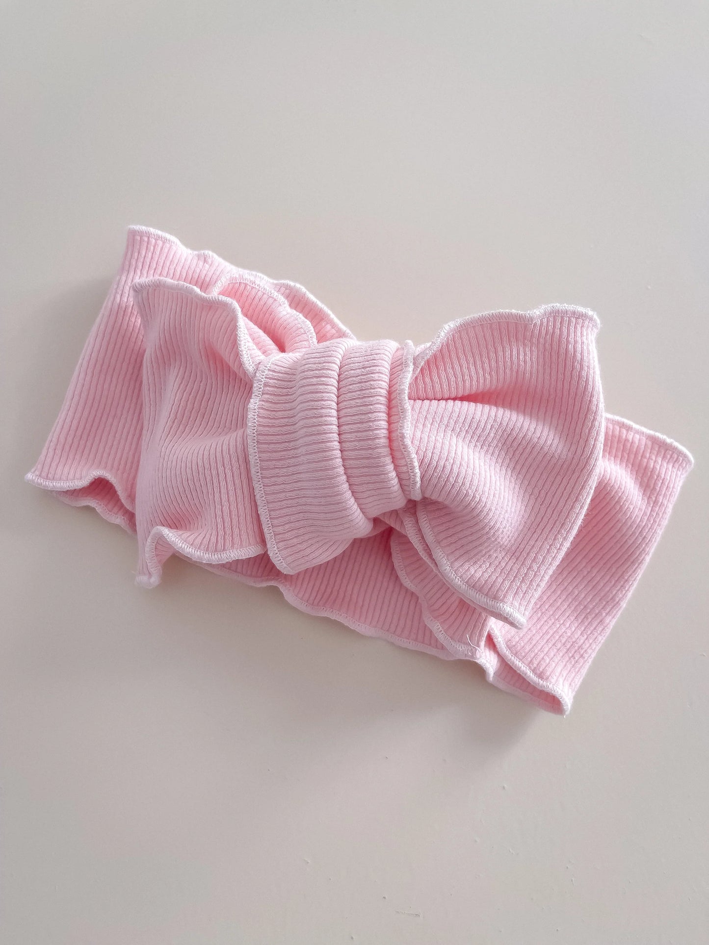 Knit Bow - Petal Pink