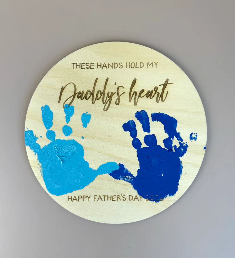 Father's Day Handprint Plaque 2024