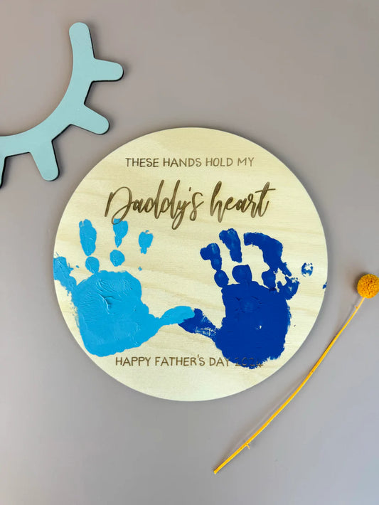 Father's Day Handprint Plaque 2024