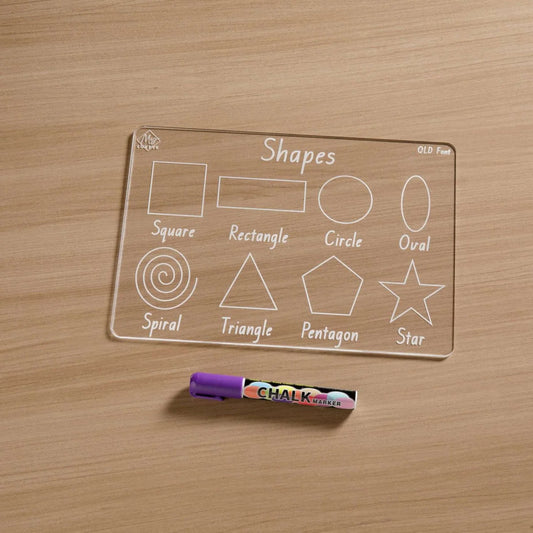 PREORDER Shapes Tracing Learning Board