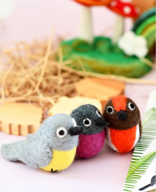 Felt Australian Robins - Set of 3