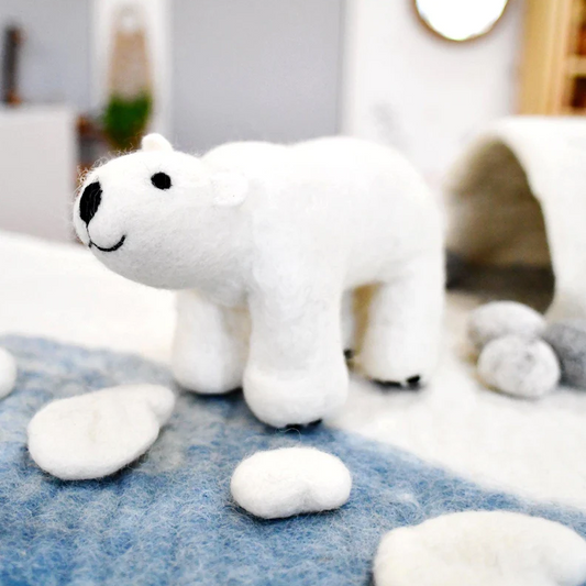 Felt Polar Bear