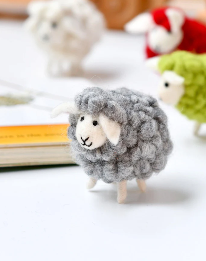 Felt Grey Sheep