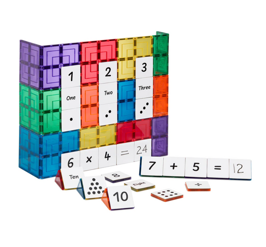 Learn & Grow Magnetic Tile Topper - Numeracy Pack (40 Piece)