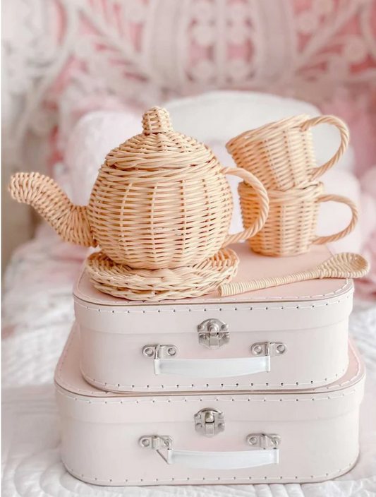 Little Sipper's Rattan Tea Set