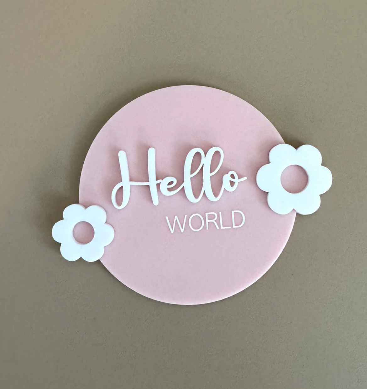 Flower Pink Milestone Disc Set