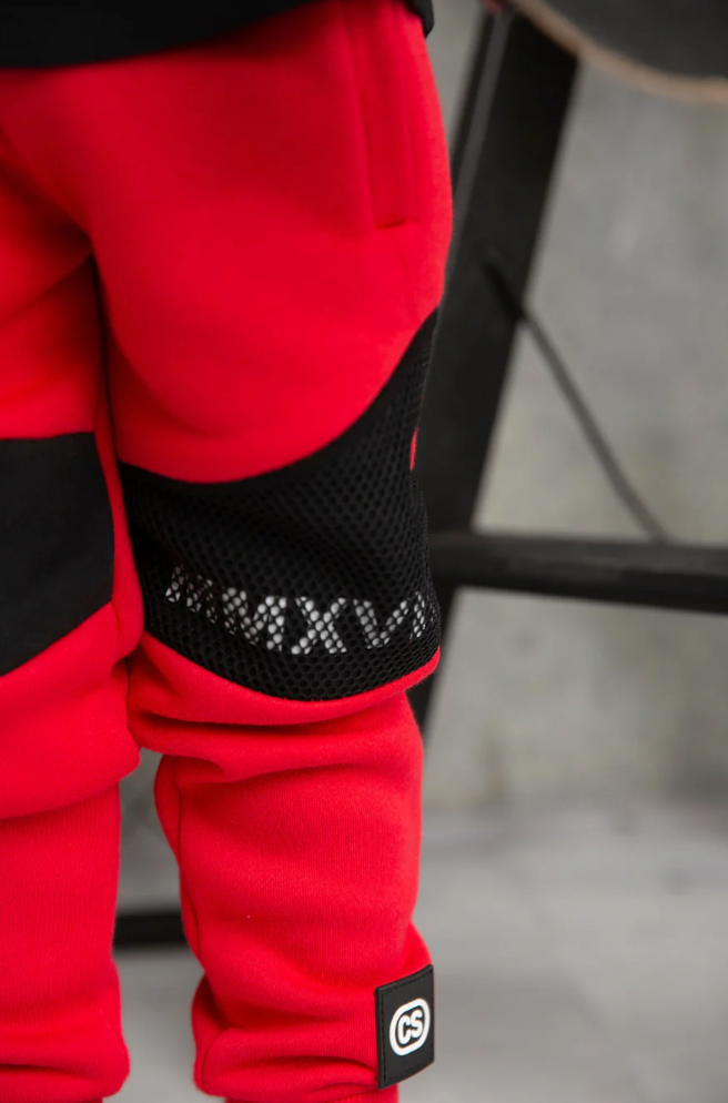 Maxwell Detailed Trackpants - Red