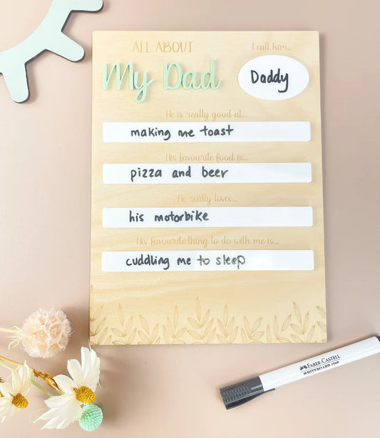 All about my Dad - Father's Day Board