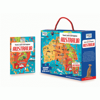 Travel Learn Explore Puzzle & Book Set - Australia