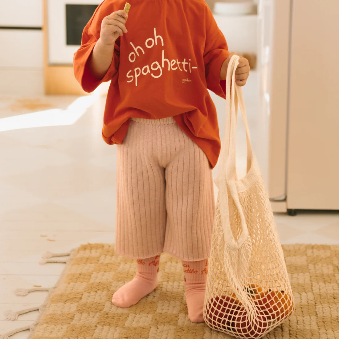 Spaghetti-O Mid Sleeve Tee Tomato