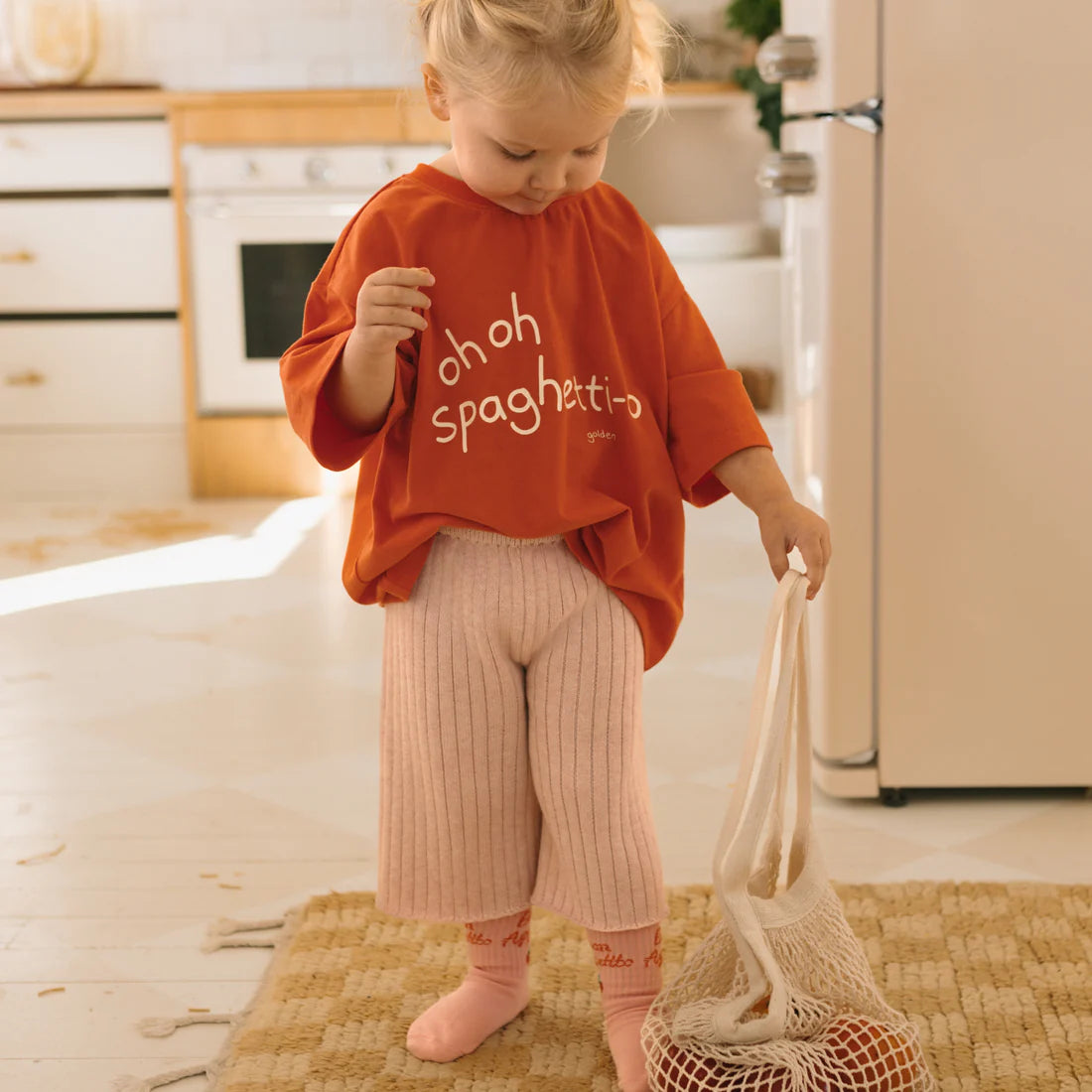 Spaghetti-O Mid Sleeve Tee Tomato