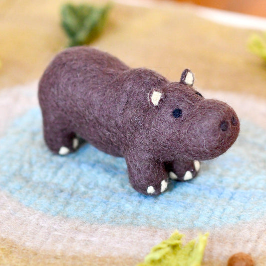 Felt Safari Hippo Toy