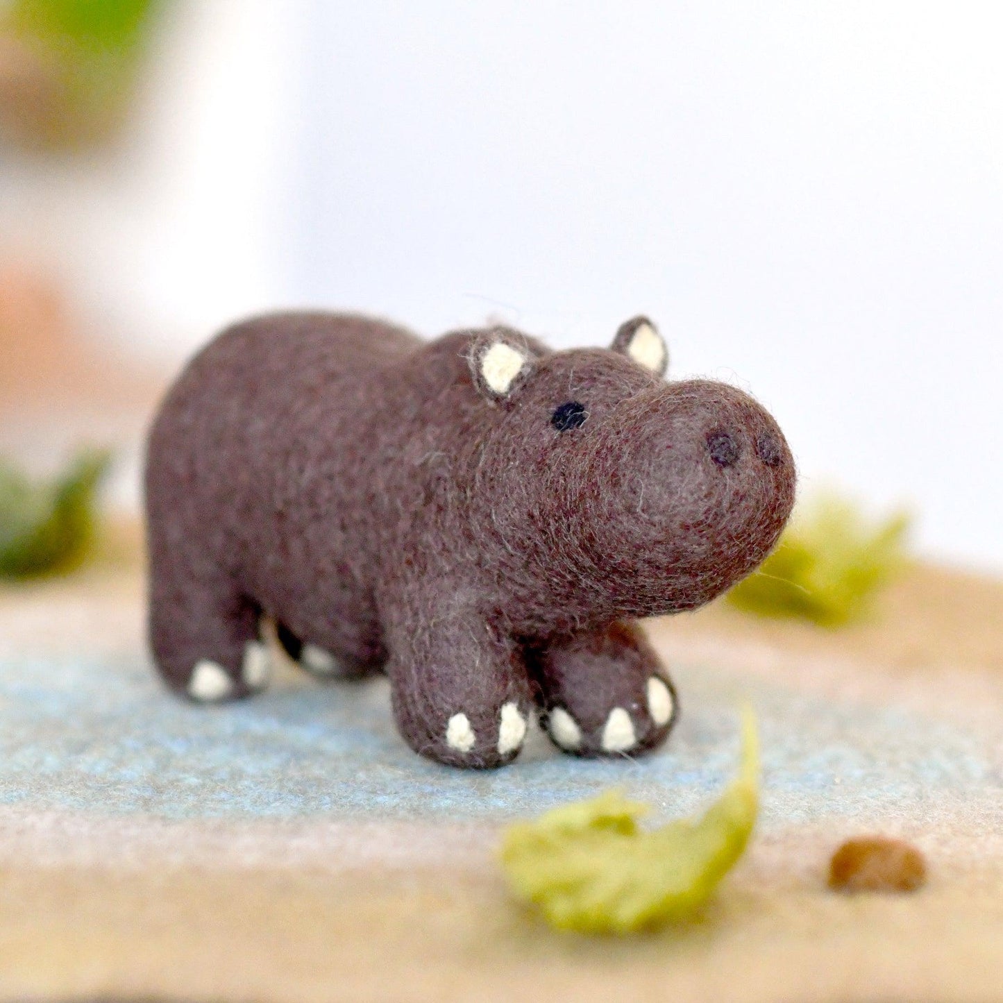 Felt Safari Hippo Toy