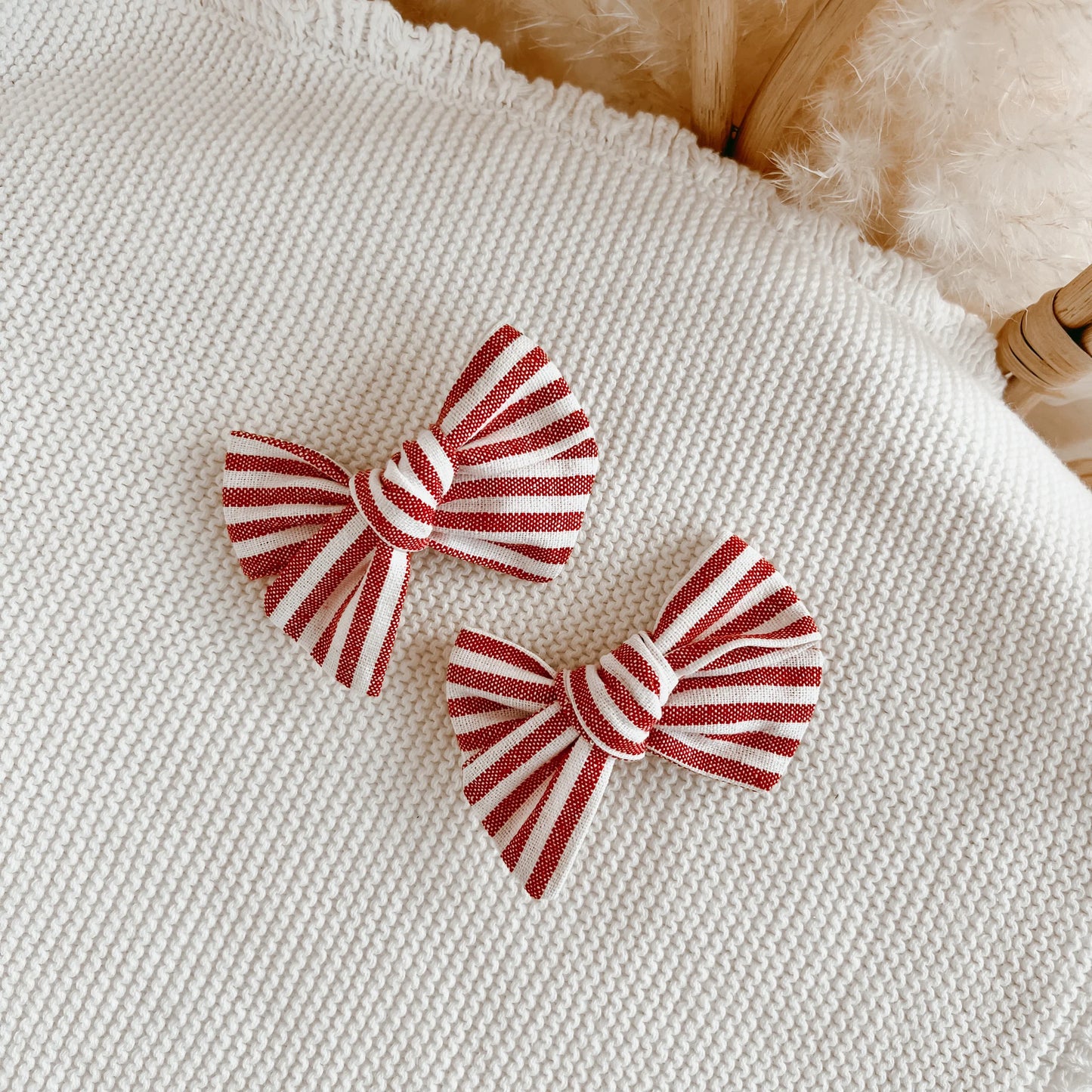 Candy Stripe Hair Clips