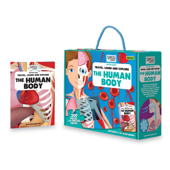 Travel Learn and Explore Puzzle & Book Set - The Body