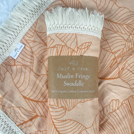 Organic Cotton Fringe Swaddle - Assorted