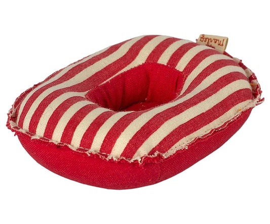 Mouse Rubber Boat Small - Red Stripes