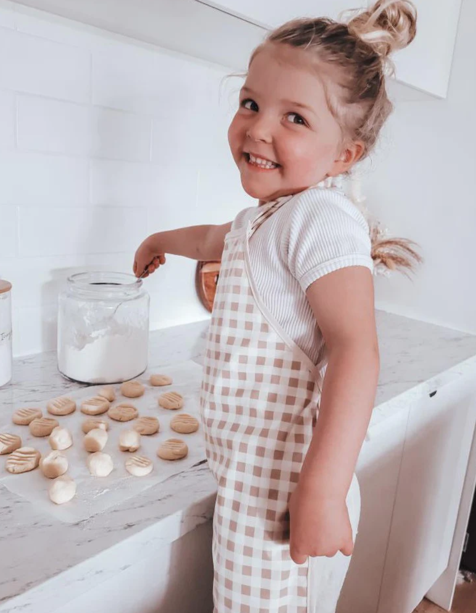 Apron Caramel Gingham